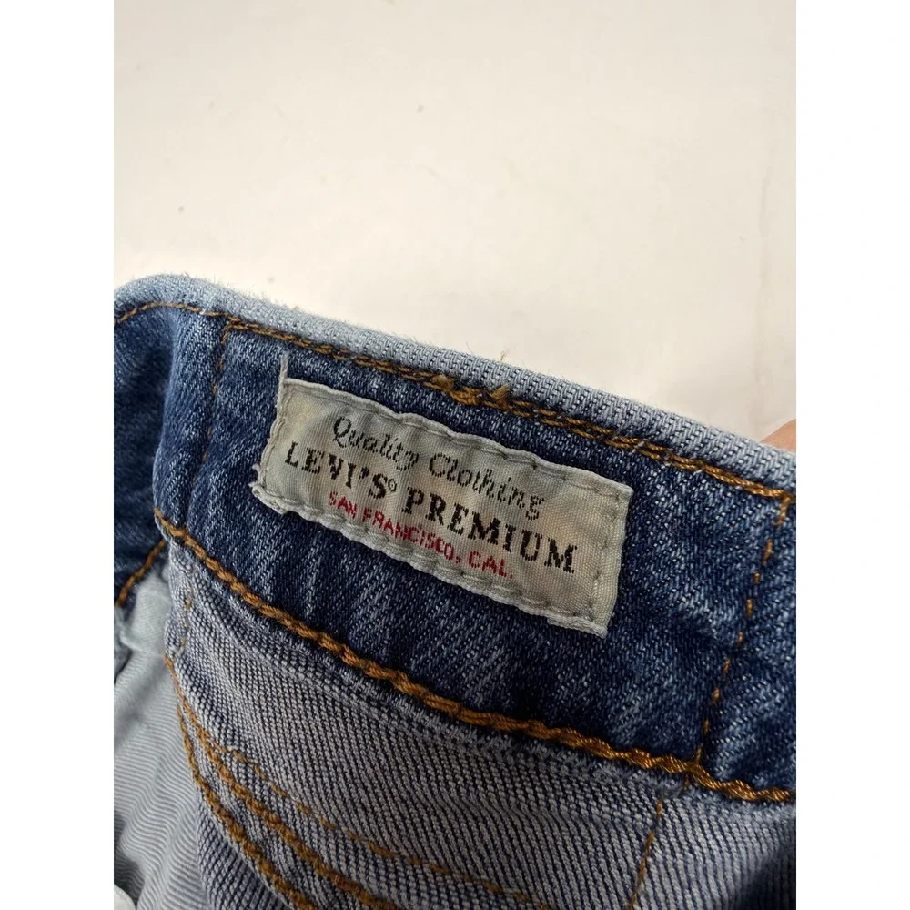 Levi's Premium WaterLess Mens Slim Stretch Denim Jeans Big E Dark‎ Wash